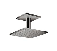 AXOR ShowerSolutions 35312331 - Raccordo a soffitto quadrato 250 a 2 getti, 2,5 GPM in cromo nero lucido