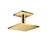 AXOR ShowerSolutions 35319991 - Raccordo a soffitto quadrato 250 a 2 getti, 1,75 GPM in oro lucido