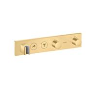 hansgrohe AXOR ShowerSolutions module de thermostat Select 460/90, encastré, 2 consommateurs, kit complet, 18355250, 18355250, Colorazione: Ottico oro spazzolato