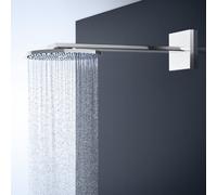 hansgrohe AXOR ShowerSolutions pomme de douche 250 1 jet, raccord mural, bras de douche 450 mm, 35284000, 35284000, Colorazione: cromo