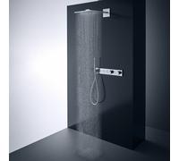 hansgrohe AXOR ShowerSolutions douche de tête de douche 300/300 2 jet, raccord mural, bras de douche 450 mm, 35318000, 35318000, Colorazione: cromo