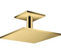 Axor ShowerSolutions soffione doccia con braccio 30x30 cm quadrata oro 35320990