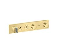 hansgrohe AXOR ShowerSolutions module de thermostat Select 460/90, encastré, 2 consommateurs, kit complet, 18355950, 18355950, Colorazione: Ottone spazzolato