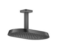 Hansgrohe AXOR Soffione doccia ShowerSphere 39761340 1 getto EcoSmart nero cromato spazzolato