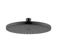 AXOR Starck 26071331 - Soffione doccia moderno a 1 spruzzo con QuickClean in cromo nero lucido, 26071331