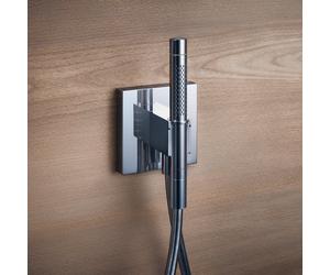 AXOR Starck Organic set doccia con presa d'acqua e supporto, 2 tipi di getto, 12626000, Starck Organic cromo [Rubinetteria Bagno > Set Doccia]