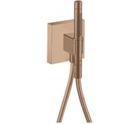 hansgrohe AXOR Starck ShowerCollection Porter unit 12 x 12, avec douchette à main 2 jets et flexible de douche, 12626310, 12626310, Colorazione: Oro rosso spazzolato