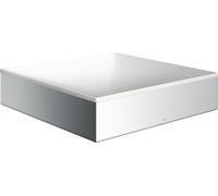hansgrohe AXOR Suite lavabo à poser, rectangulaire, 400x400mm, avec cadre métal, sans trop-plein, SOLIDSurface, 42003000, 42003000, Colorazione: cromo