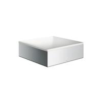 hansgrohe AXOR Suite lavabo da appoggio, angolare, 285x285 mm, con telaio in metallo, senza sfioratore, SolidSurface, 42002, Colorazione: cromo