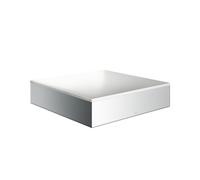 Axor Suite lavabo 40x40 cm quadrata da appoggio bianco-argento 42003000