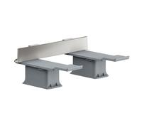 AXOR Universal Accessories set adattatore, 42870800, Universal acciaio inox spazzolato [Accessori Bagno > Ricambi per Accessori Bagno]