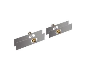 AXOR Universal Accessories set di fissaggio per montaggio vetro su due lati, 42841000, Universal Accessories cromo [Accessori Bagno > Ricambi per Accessori Bagno]