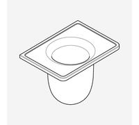AXOR Universal Accessories vaso per scopino WC per set portascopino WC, 92438000, Universal Accessories bianco opaco [Accessori Bagno > Accessori per Accessori Bagno]