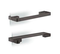 AXOR Universal Softsquare barra portasciugamani, 42837340, Universal Softsquare nero cromato spazzolato [Accessori Bagno > Portasciugamani]