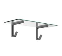 AXOR Universal Softsquare mensola portasciugamani, 42842340, Universal Softsquare nero cromato spazzolato/chiaro [Accessori Bagno > Portasciugamani]