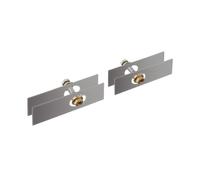 AXOR Universal Softsquare set di fissaggio per montaggio su vetro su due lati, 42841000, Universal Softsquare cromo [Accessori Bagno > Ricambi per Accessori Bagno]
