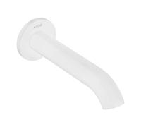 Hansgrohe AXOR Uno bocca vasca da bagno, curvo, sporgenza 178mm, Colorazione: Bianco opaco
