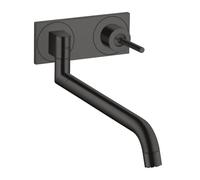 AXOR Uno² rubinetto da cucina, orientabile, 38815340, Uno² nero cromato spazzolato [Rubinetti da Cucina > Rubinetti da Cucina]
