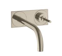 Miscelatore monocomando per lavabo Hansgrohe AXOR Uno da incasso, piastra per montaggio a parete, sporgenza 165mm, Colorazione: Nichel spazzolato