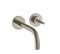 Hansgrohe AXOR Uno monocomando monocomando lavabo da incasso, rosette per montaggio a parete, sporgenza 165mm, Colorazione: Nichel spazzolato