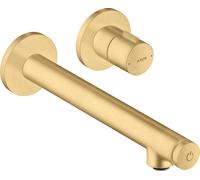 hansgrohe AXOR Uno Select Table de mixage encastrée, montage mural, saillie 220mm, 45113250, 45113250, Colorazione: Ottico oro spazzolato