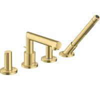 hansgrohe AXOR AXOR Uno 4 trous pour jante de baignoire, Zerogriff, saillie 152mm, 45444950, 45444950, Colorazione: Ottone spazzolato