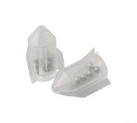 Axorafow 10pcs Cuscinetti Da Pesca Inline Lure Sonagli Palla 24mm Pvc Acciaio Terminale Affrontare Avere Sonagli Trasparente Rumore Rig Attrattore Linea Acqua Dolce Acqua Salata