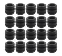 Axorafow 20 cuscinetti in gomma per balilla da calcio, 24 x 29 mm, accessori neri per biliardino, resistenti all'usura, per riparazione tavoli da gioco, piccole parti di ricambio leggere per sport