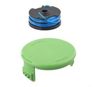 Axorafow 2900719 - Bobina di ricambio per tosaerba Greenworks 2101602 2101602a, include 3 bobine e 1 copertura per bobina da 4,9 m