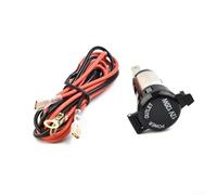 Axorafow Accendini per auto da 12 V, con doppia presa USB, adattatore di alimentazione con fusibile e cavo da 100 cm, per telefoni GPS, MP3, per auto, moto, barche, trattori