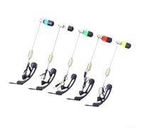 Axorafow Allarme di abboccata a LED per pesca alla carpa, 22 cm, in acciaio e indicatore di abboccata da pesca, con visualizzazione luminosa, per uso quotidiano, compatibile con supporti, confezione