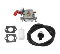 Axorafow Carburatore Trz230s per accessori Trimmers - Lega di alluminio per Redmax Kit da 5 pezzi con parti di ricambio Rondelle del tubo Filtro con Motosega dell'olio compatibile Attrezzature