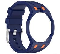 Axorafow Comodo cinturino in silicone per Swatch Plus Ap Royal Oak, lunghezza regolabile, cinturino morbido con colori vivaci, tra cui nero, bianco, giallo, verde, rosa, blu, per una vestibilità