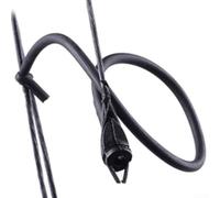 Axorafow Compound Bow Peep Mirino con allineamento del tubo angolato - 30 cm in silicone spioncino da caccia, accessori per esterni (nero, 6 g)