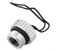 Axorafow Coperchio filettato per valvola serbatoio DIN in alluminio per immersioni subacquee - 35 × 32 mm tappo antipolvere 5/8-14nps resistente in lega 6061 tappo di protezione per bombole ARA