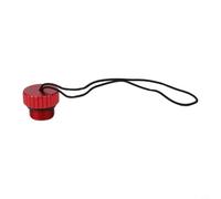 Axorafow Coperchio filettato valvola serbatoio DIN in alluminio per immersioni subacquee - 35 × 32 mm tappo antipolvere 5/8-14nps resistente 6061 tappo di protezione in lega per bombole ARA (ROSSO)