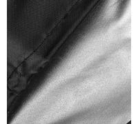 Axorafow Copertura rotonda impermeabile per mobili da esterno, per vasca da bagno, piscina e giardino, tessuto Oxford 420D con rivestimento argento, chiusura a coulisse, nero (L: D63 x H12) (L x P x A