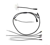 Axorafow Ebike - Cavo di collegamento per bicicletta da 1 a 5, cavo principale a 10 poli, faro a 3 pin, display a 5 pin, acceleratore a 3 poli e doppio freno a 2 poli, alloggiamento in ABS, anima