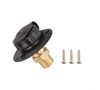 Axorafow Ingresso per camper con valvola 0,75 Nh femmina 1 oltre 2 Npt maschio in ottone e collegamento cittadino anti-reflusso rimorchi e camper nero (nero)