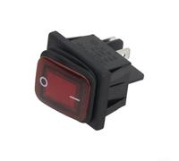 Axorafow Interruttore a bilanciere on/off illuminato a forma di rettangolo rosso/verde, 20 A DPST, impermeabile IP67, montaggio a pannello luminoso a LED, per applicazioni di controllo elettrico