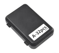 Axorafow Kit di esche per pesca a mosca, spigola, trota e salmone, 32 o 24 pezzi/ninfe e formiche, con struttura in ABS, custodia compatta per il trasporto di fiume, paludi e torrente (A-32 pezzi)