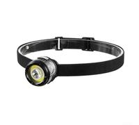 Axorafow Lampada frontale multifunzione con gancio magnetico e clip per cappuccio: campeggio 300 mAh illuminazione esterna - 6 modalità Mani-Grigio Funzionamento ricaricabile Lavoro