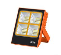 Axorafow Lanterna da campeggio solare ricaricabile USB-C con banco da 1200 mAh, luce LED a 3 luminosità per esterni e uso in bancarella, arancione/bianco/blu (arancione)