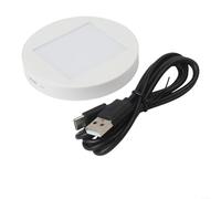 Axorafow Microscopio digitale LCD con luce inferiore a LED regolabile, illuminazione trasmissiva con telecomando, base luminosa alimentata tramite USB, visualizzazione delle diapositive, bianco (A)