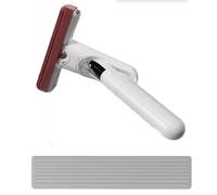 Axorafow Mocio spray portatile con testa assorbente, detergente compatto per cucina, bagno, vetro e tavolo, set da 3 pezzi con 2 ricariche, nero (bianco)