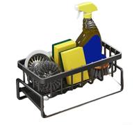 Axorafow Organizer per lavello con scolapiatti, montaggio su rubinetto, per utensili, design salvaspazio, facile da installare, struttura in PP (1)