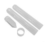 Axorafow Palo in plastica impilabile per piante rampicanti - Confezione da 2 supporti per piante con presa a terra 28 x 4 cm colonna bianca per coltivazione di edera Pothos per giardinaggio verticale
