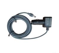 Axorafow Per mini cavo di alimentazione CC 12 V-24 V con display di tensione, cavo caricabatterie da auto da 60 W 300 cm o 5 m, porte USB-C 36 W PD e USB-A 18 W QC, cavo schermato 18 AWG (5 metri)