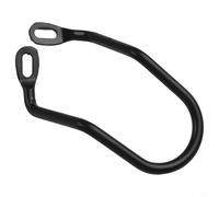 Axorafow Protezione deragliatore posteriore, catena in acciaio al carbonio con staffa ad arco e foro alato, lunghezza 125 mm, nero (senza viti)