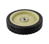 Axorafow Ruota anteriore in gomma per tosaerba a spinta manuale, diametro 19,5 cm, ricambio per una facile manovrabilità, colore nero, confezione da 1
